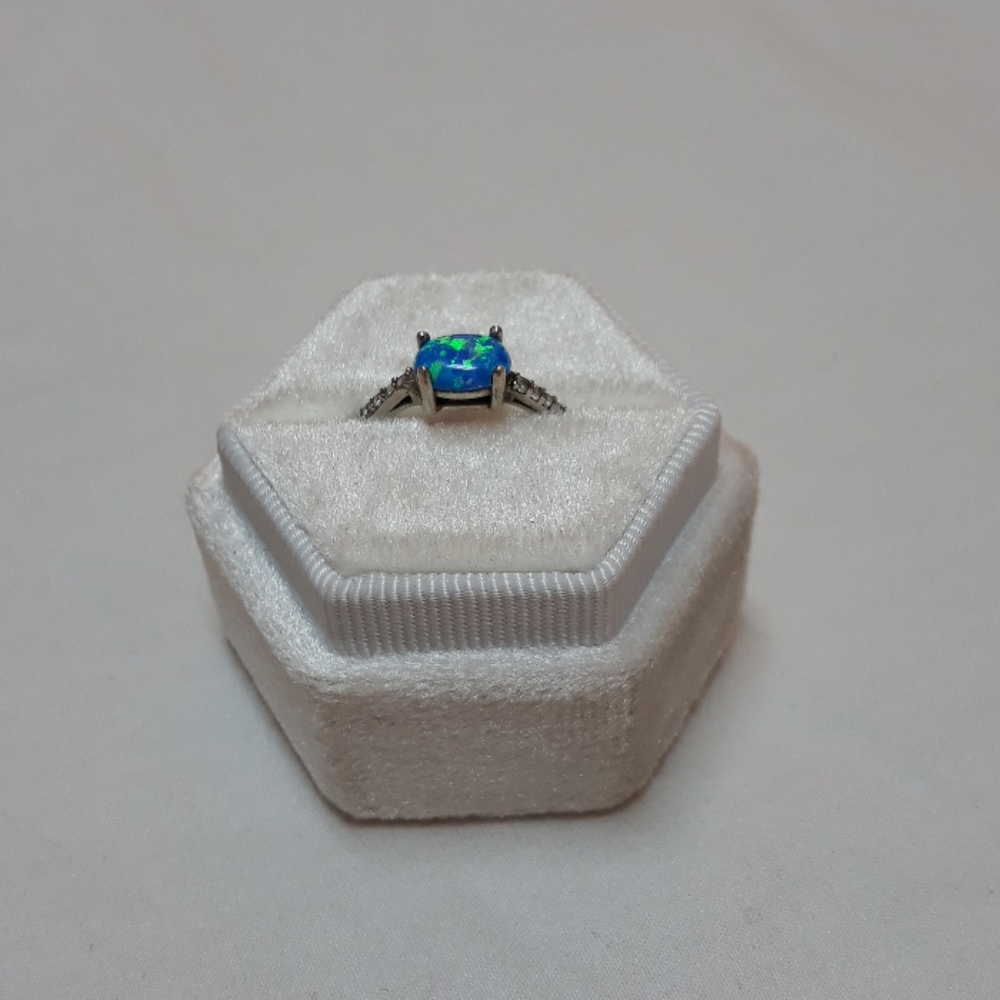 Sterling silver Sokolov ring blue opal